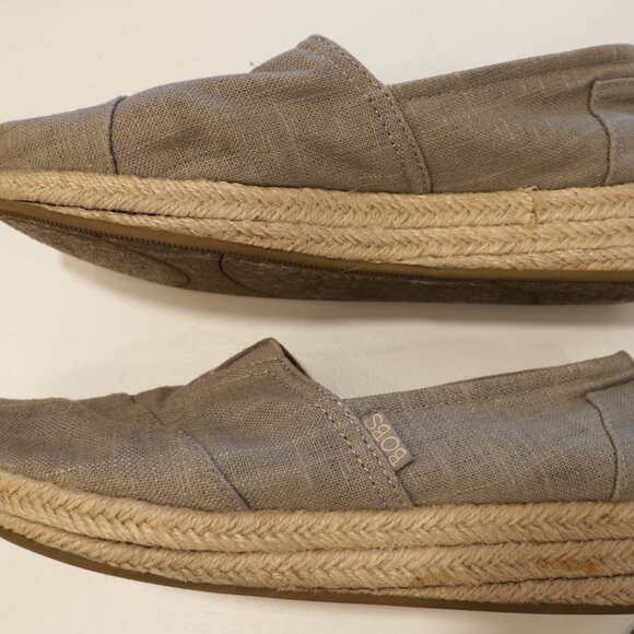 Sketchers Bobs Canvas Espadrille Wedge Grey 9 - Picture 3 of 4